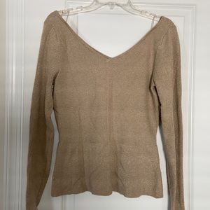 Peplum sparkle sweater